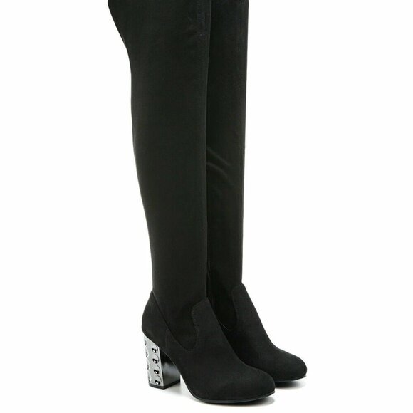 Carlos by Carlos Santana Shoes - Carlos by Carlos Santana Black Quantum Over-The-Knee Boots